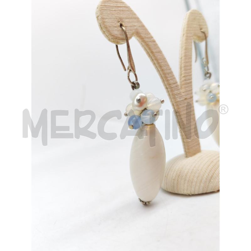 ORECCHINI PERLE DI MURANO BIANCO  | Mercatino dell'Usato Mestre 2