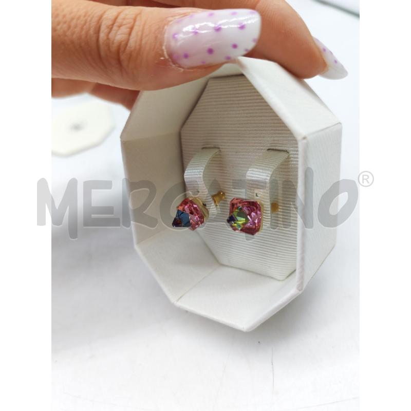 ORECCHINI SWAROVSKI ROSA | Mercatino dell'Usato Mestre 2