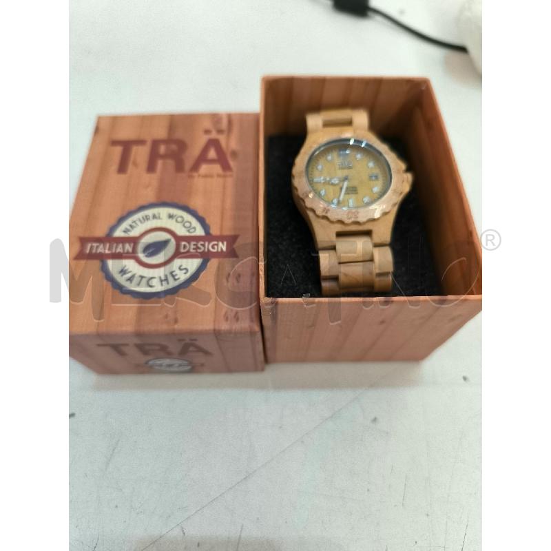 OROLOGIO TRA IN LEGNO MARRONE | Mercatino dell'Usato Mestre 2