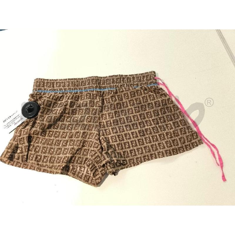 PANTALONCINO DONNA FENDI MARRONE LOGGATO | Mercatino dell'Usato Mestre 1