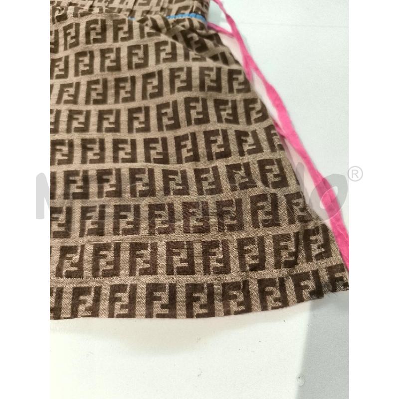 PANTALONCINO DONNA FENDI MARRONE LOGGATO | Mercatino dell'Usato Mestre 2