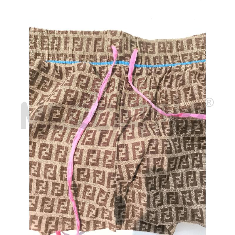 PANTALONCINO DONNA FENDI MARRONE LOGGATO | Mercatino dell'Usato Mestre 4