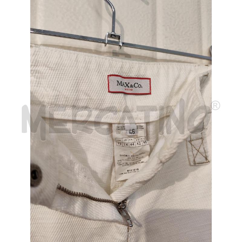 PANTALONCINO DONNA MAX&CO BIANCHI | Mercatino dell'Usato Mestre 3