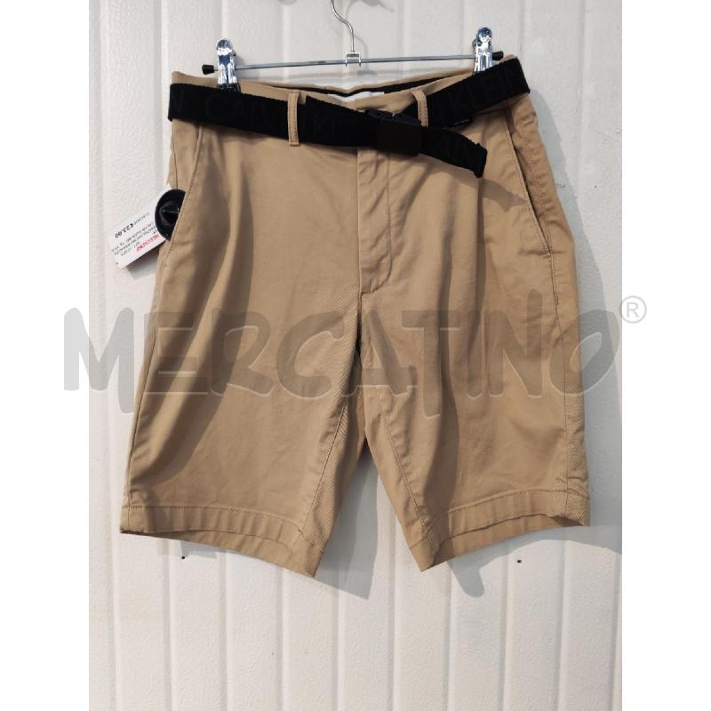 PANTALONCINO RAGAZZO CALVIN KLEIN BEIGE CON CINTURA | Mercatino dell'Usato Mestre 1