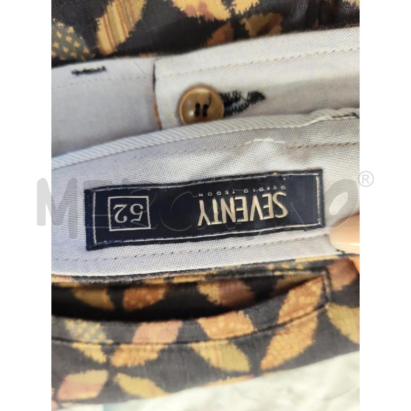 PANTALONCINO UOMO SEVENTY BLU FANTASIA MARRONE | Mercatino dell'Usato Mestre 3