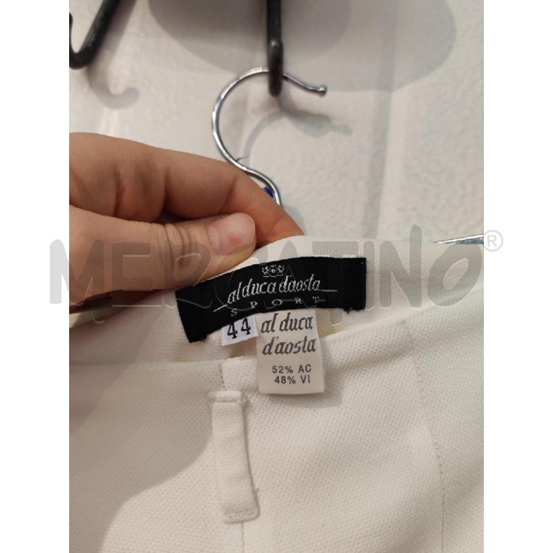 PANTALONE DONNA AL DUCA D'AOSTA BIANCHI  | Mercatino dell'Usato Mestre 2