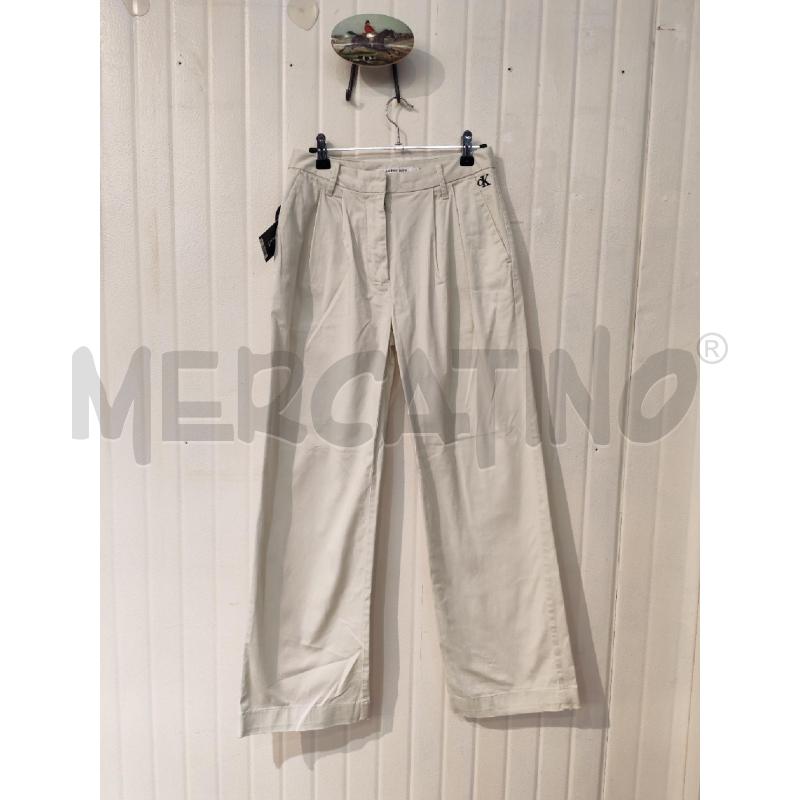 PANTALONE DONNA CALVIN KLEIN BAINCHI LOGHINO NERO | Mercatino dell'Usato Mestre 1