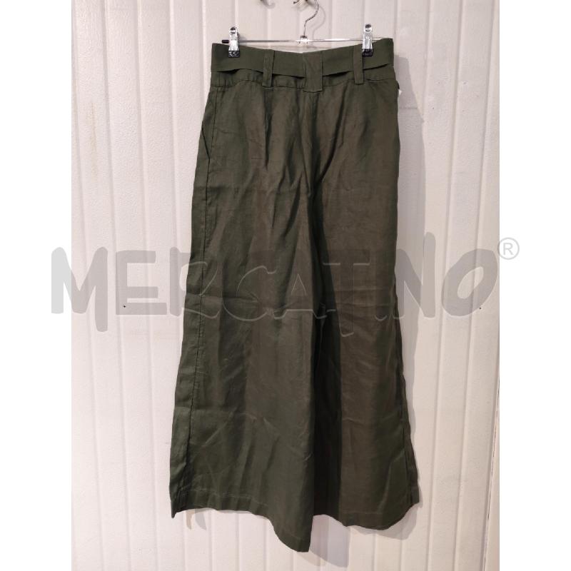 PANTALONE DONNA CAROLL VERDI CON CINTURA | Mercatino dell'Usato Mestre 4