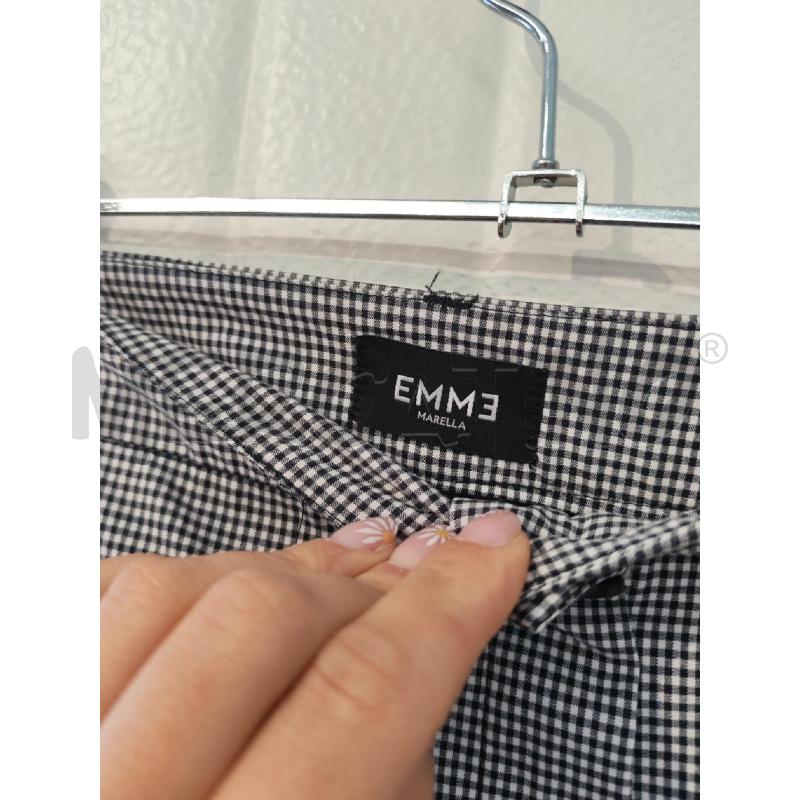 PANTALONE DONNA EMME MARELLA QUADRETTINI VICKY BIANCHI E NERI | Mercatino dell'Usato Mestre 3