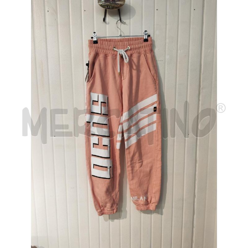 PANTALONE DONNA GCDS ROSA SCRITTE BIANCHE | Mercatino dell'Usato Mestre 1