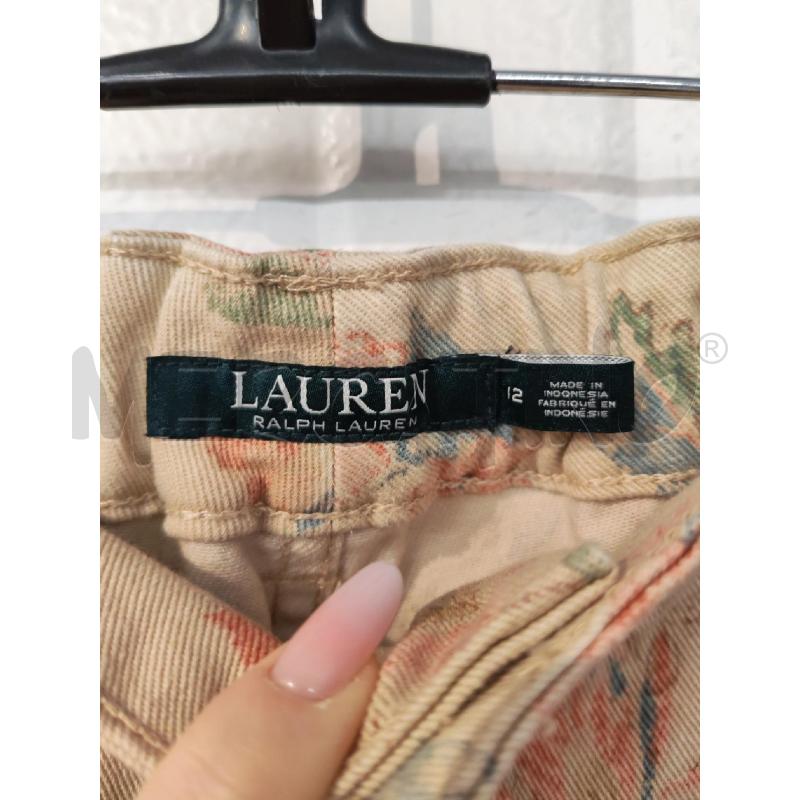PANTALONE DONNA LAUREN RALPH LAUREN BEIGE FIORI | Mercatino dell'Usato Mestre 2