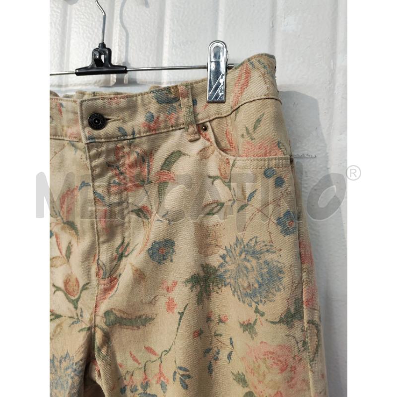 PANTALONE DONNA LAUREN RALPH LAUREN BEIGE FIORI | Mercatino dell'Usato Mestre 3