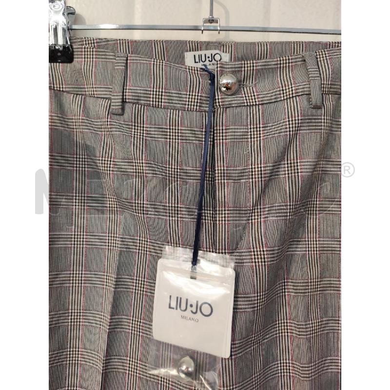 PANTALONE DONNA LIU JO SCOZZESI GRIGI FUCSIA | Mercatino dell'Usato Mestre 2