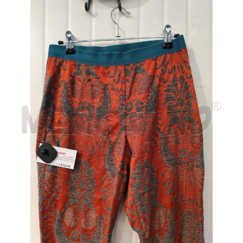 PANTALONE DONNA MALIPARMI ARANCIO GRIGIO  | Mercatino dell'Usato Mestre 2