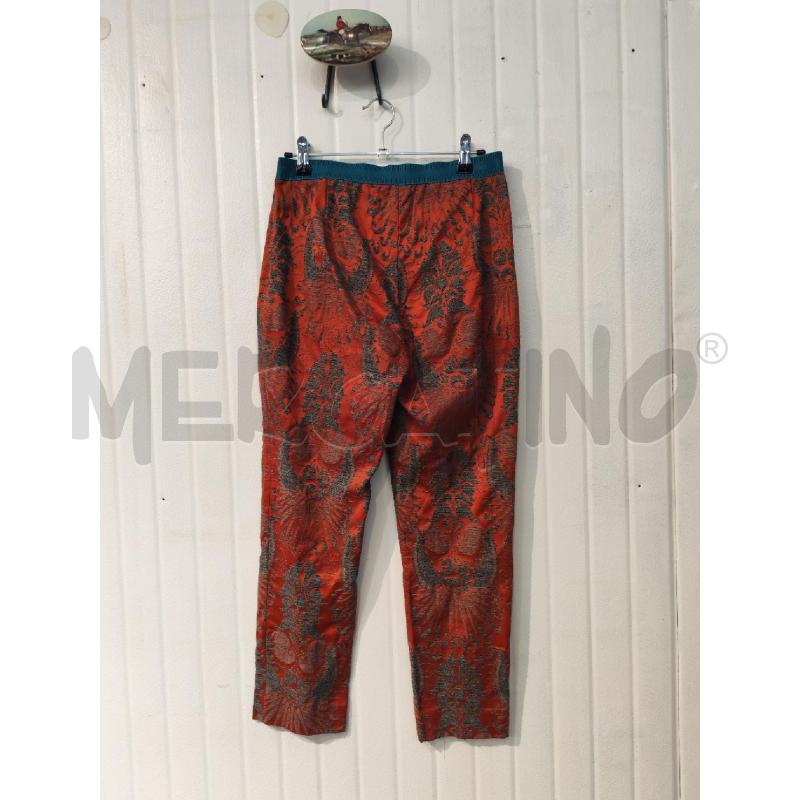 PANTALONE DONNA MALIPARMI ARANCIO GRIGIO  | Mercatino dell'Usato Mestre 4