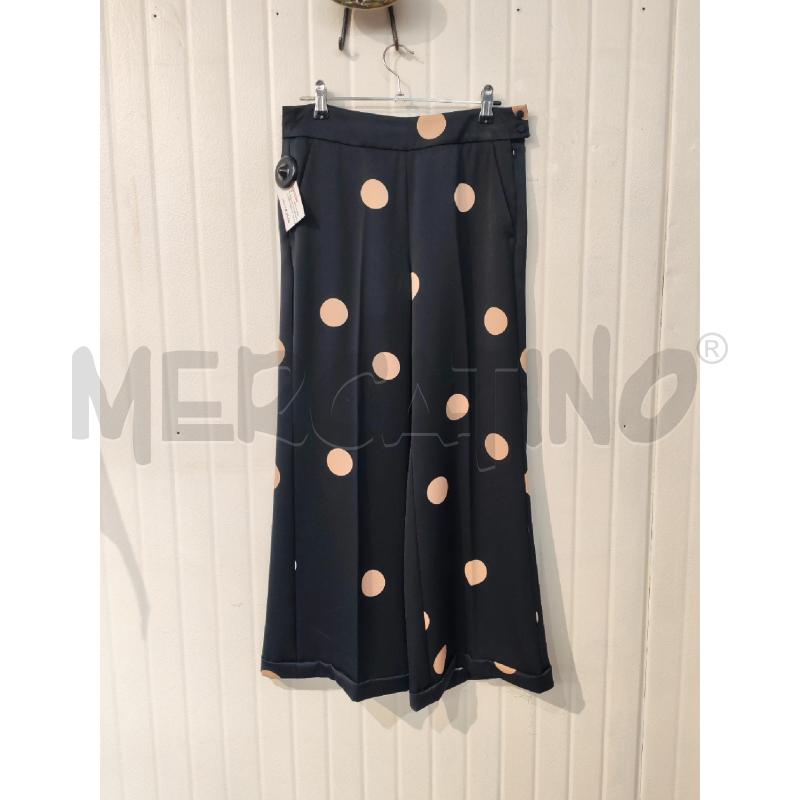 PANTALONE DONNA MARELLA NERI POIS ROSA GRANDI | Mercatino dell'Usato Mestre 1