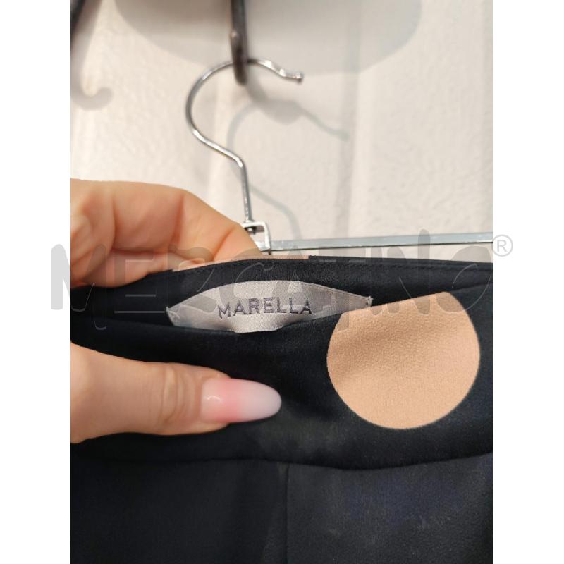 PANTALONE DONNA MARELLA NERI POIS ROSA GRANDI | Mercatino dell'Usato Mestre 2