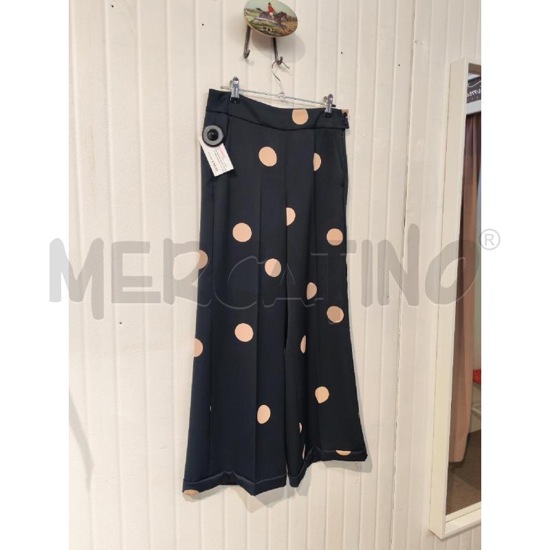 PANTALONE DONNA MARELLA NERI POIS ROSA GRANDI | Mercatino dell'Usato Mestre 3