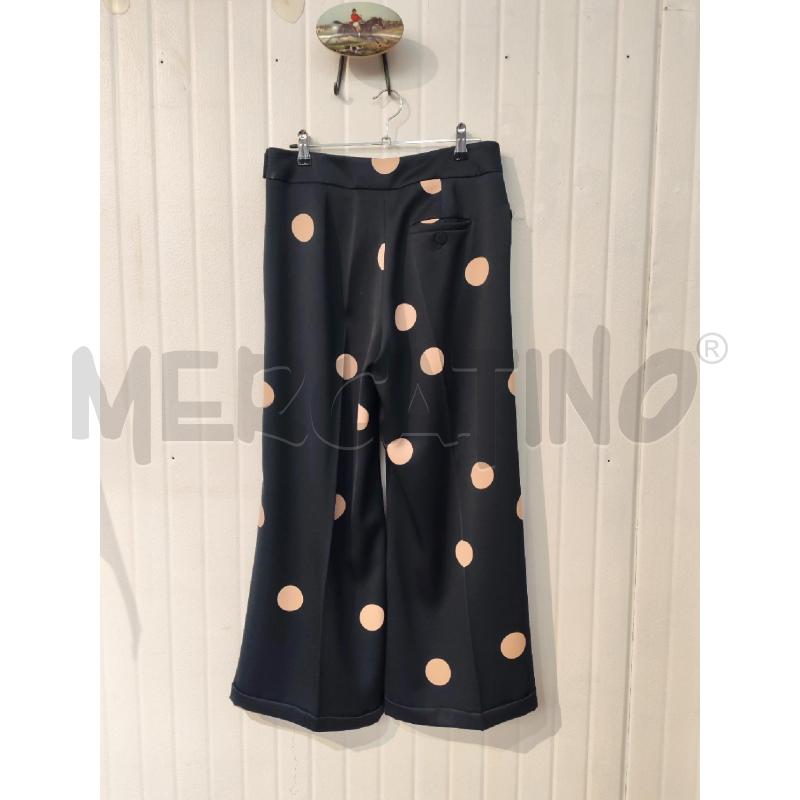 PANTALONE DONNA MARELLA NERI POIS ROSA GRANDI | Mercatino dell'Usato Mestre 4