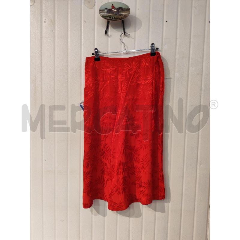PANTALONE DONNA MASSIMO REBECCHI ROSSO FIORI | Mercatino dell'Usato Mestre 1