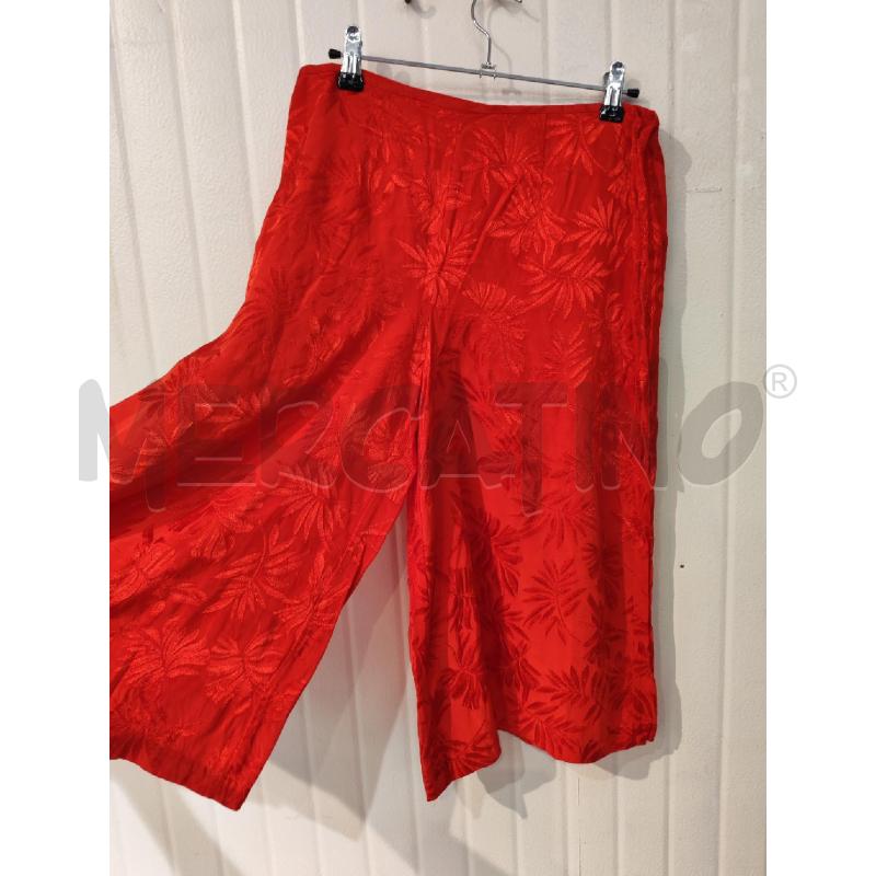 PANTALONE DONNA MASSIMO REBECCHI ROSSO FIORI | Mercatino dell'Usato Mestre 2