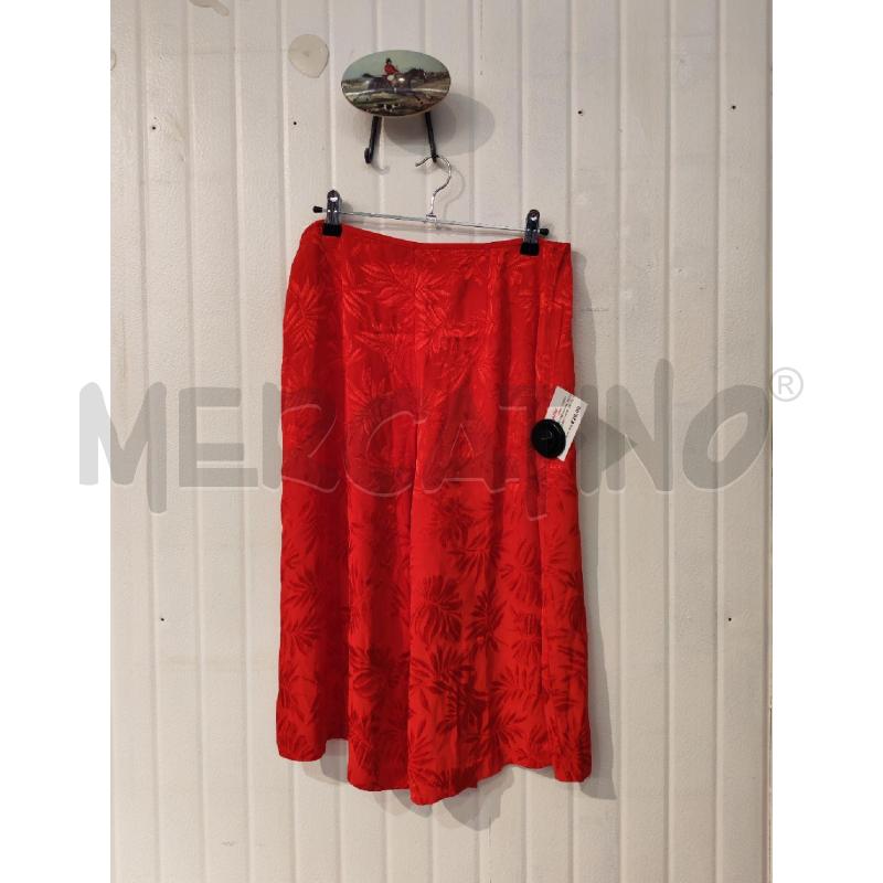 PANTALONE DONNA MASSIMO REBECCHI ROSSO FIORI | Mercatino dell'Usato Mestre 3