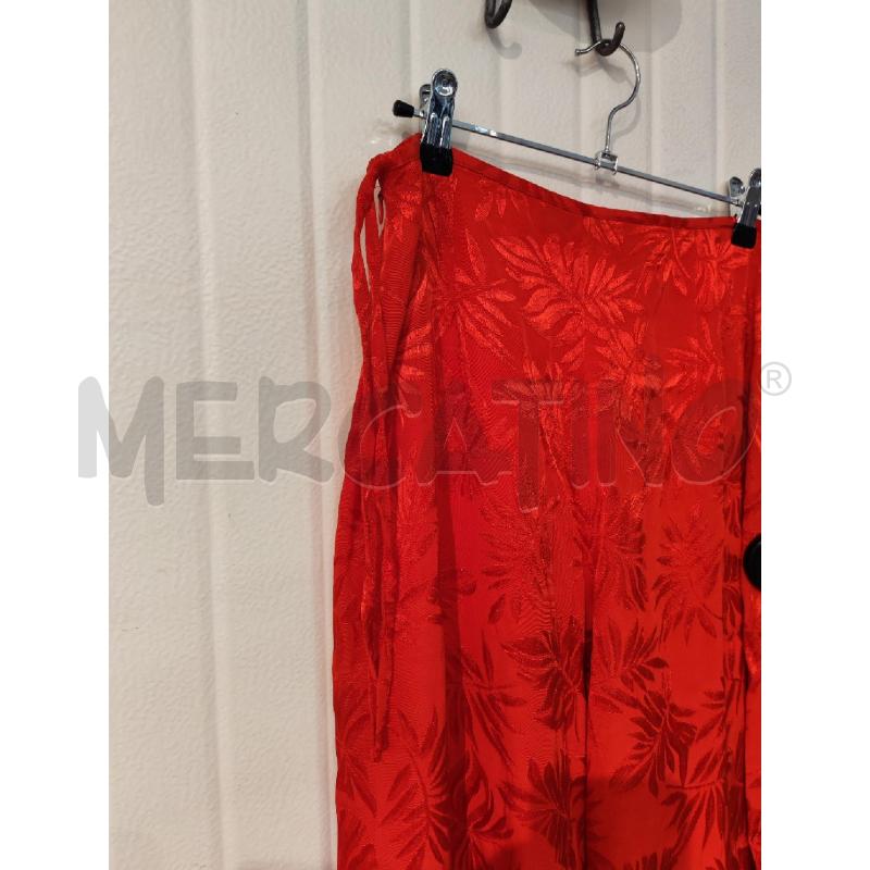 PANTALONE DONNA MASSIMO REBECCHI ROSSO FIORI | Mercatino dell'Usato Mestre 4