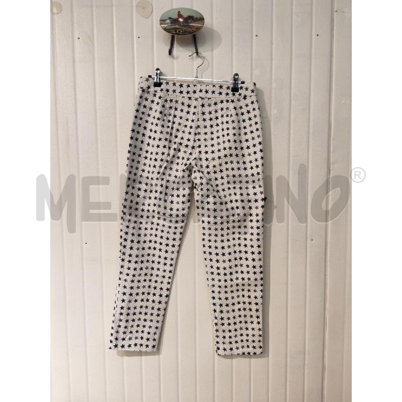 PANTALONE DONNA MAXMARA BIANCHI STELLINE BLU | Mercatino dell'Usato Mestre 2