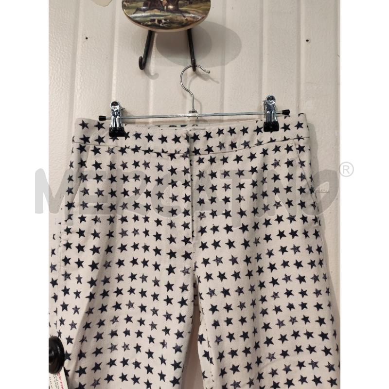 PANTALONE DONNA MAXMARA BIANCHI STELLINE BLU | Mercatino dell'Usato Mestre 4