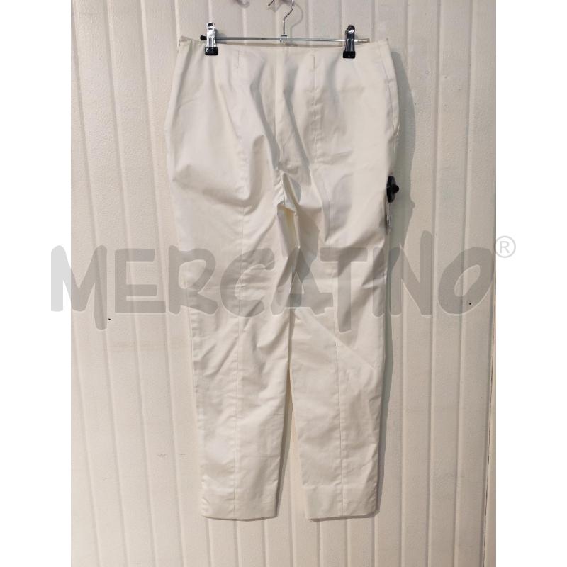 PANTALONE DONNA MAXMARA BIANCO ZIP LATERALE | Mercatino dell'Usato Mestre 2