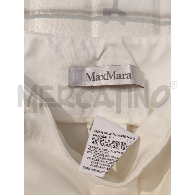 PANTALONE DONNA MAXMARA BIANCO ZIP LATERALE | Mercatino dell'Usato Mestre 3
