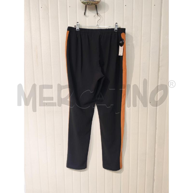 PANTALONE DONNA PATRIZIA PEPE NERI PROFILI MARRONI | Mercatino dell'Usato Mestre 1