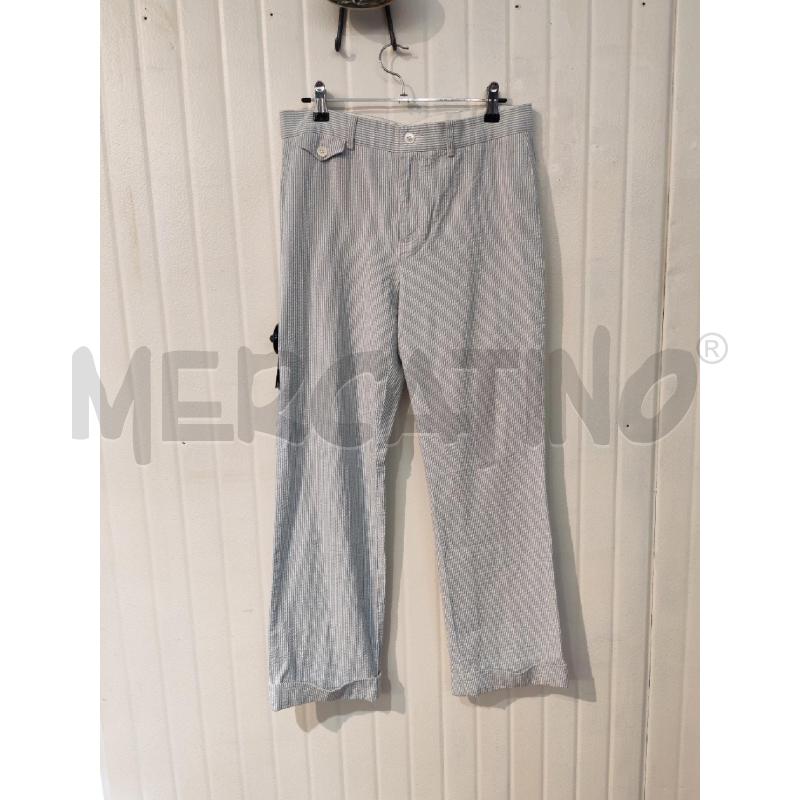 PANTALONE DONNA RALPH LAUREN A RIGHE BIANCHE E AZZURRE | Mercatino dell'Usato Mestre 1