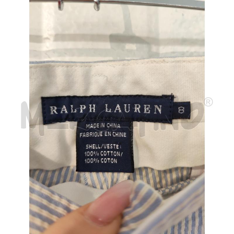 PANTALONE DONNA RALPH LAUREN A RIGHE BIANCHE E AZZURRE | Mercatino dell'Usato Mestre 2