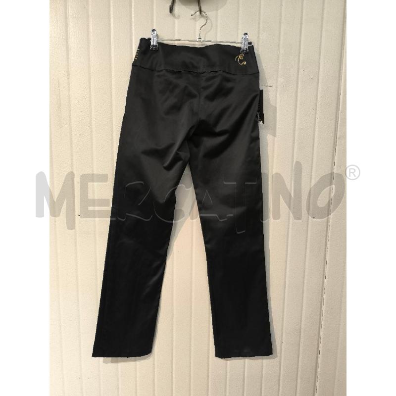 PANTALONE DONNA ROBERTO CAVALLI NERO PAILETTES DORATE | Mercatino dell'Usato Mestre 4