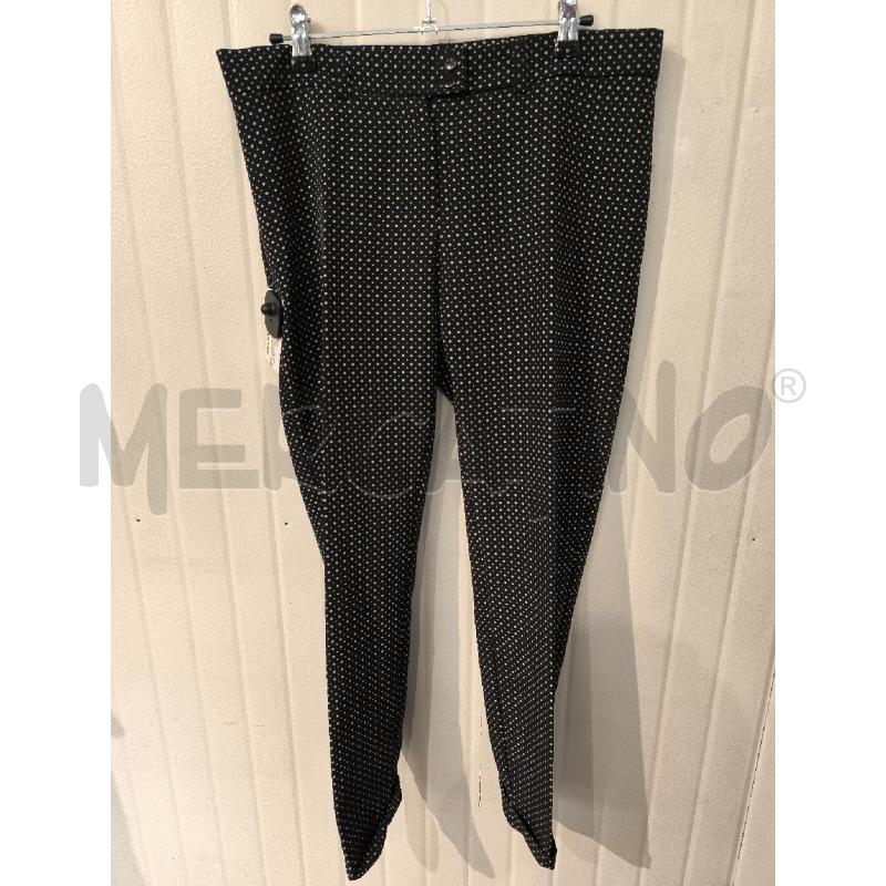 PANTALONE DONNA SANDRO FERRONE NERO POIS BEIGE  | Mercatino dell'Usato Mestre 1