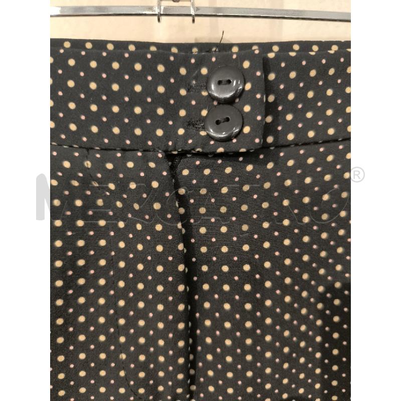 PANTALONE DONNA SANDRO FERRONE NERO POIS BEIGE  | Mercatino dell'Usato Mestre 2