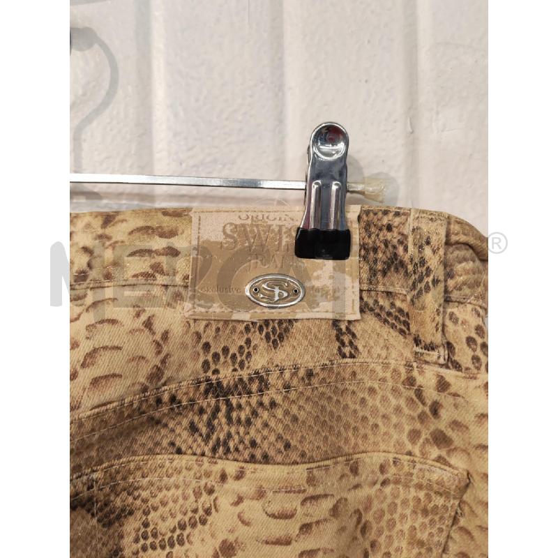 PANTALONE DONNA SWISH JEANS LEOPARDATI BEIGE DORATI | Mercatino dell'Usato Mestre 4