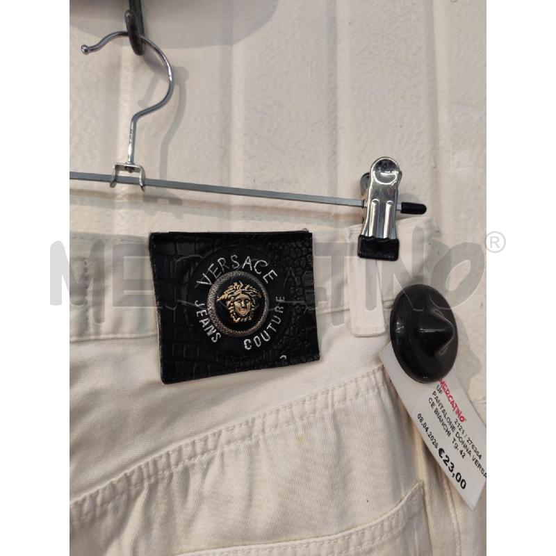 PANTALONE DONNA VERSACE BIANCHI | Mercatino dell'Usato Mestre 5