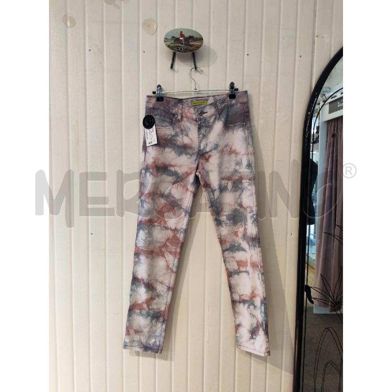 PANTALONE DONNA VERSACE JEANS FANTASIA BLU VIOLA | Mercatino dell'Usato Mestre 1