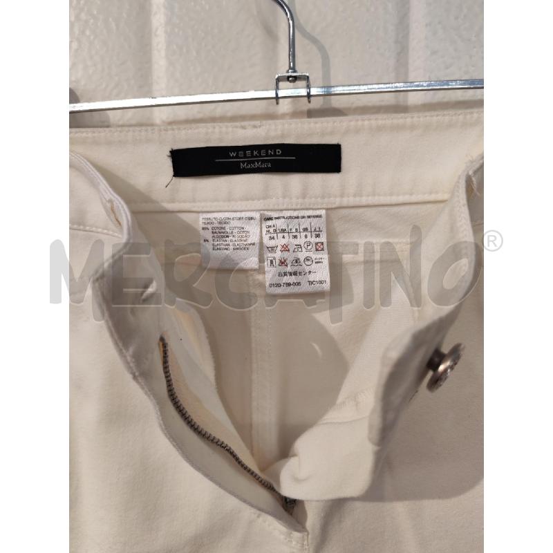 PANTALONE DONNA WEEKEND MAXMARA BIANCHI | Mercatino dell'Usato Mestre 4