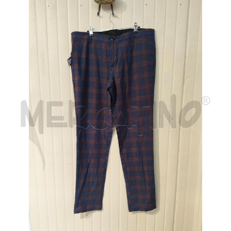 PANTALONE UOMO IMPERIAL QUADRI BLU E ARANCIONI | Mercatino dell'Usato Mestre 1