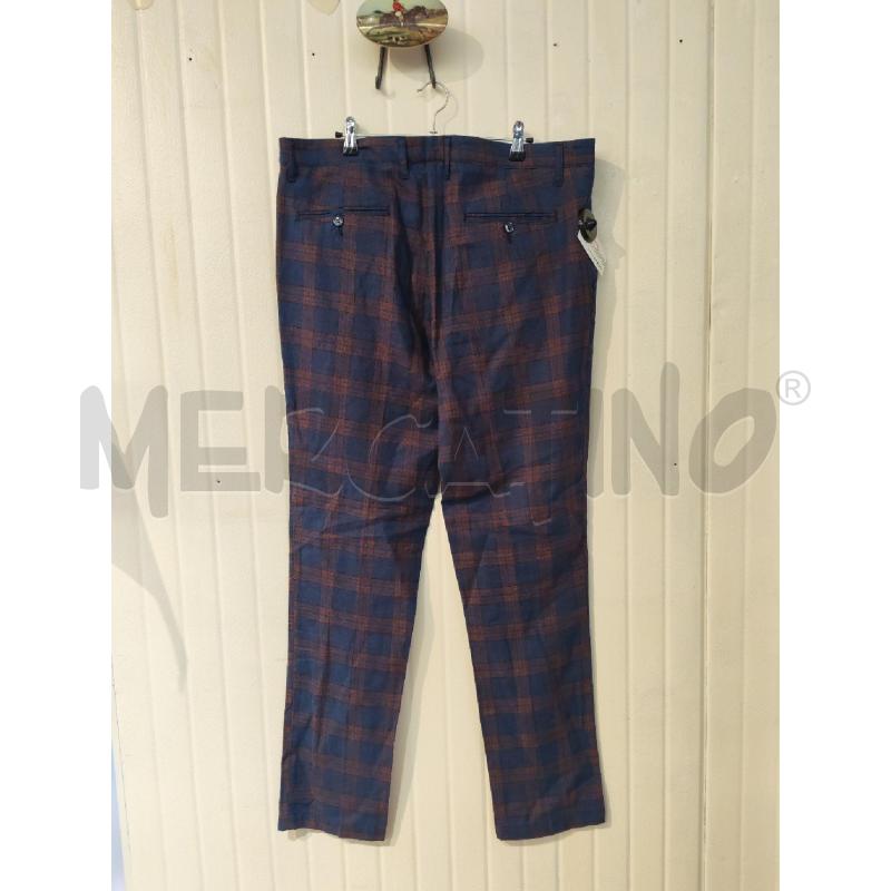 PANTALONE UOMO IMPERIAL QUADRI BLU E ARANCIONI | Mercatino dell'Usato Mestre 2
