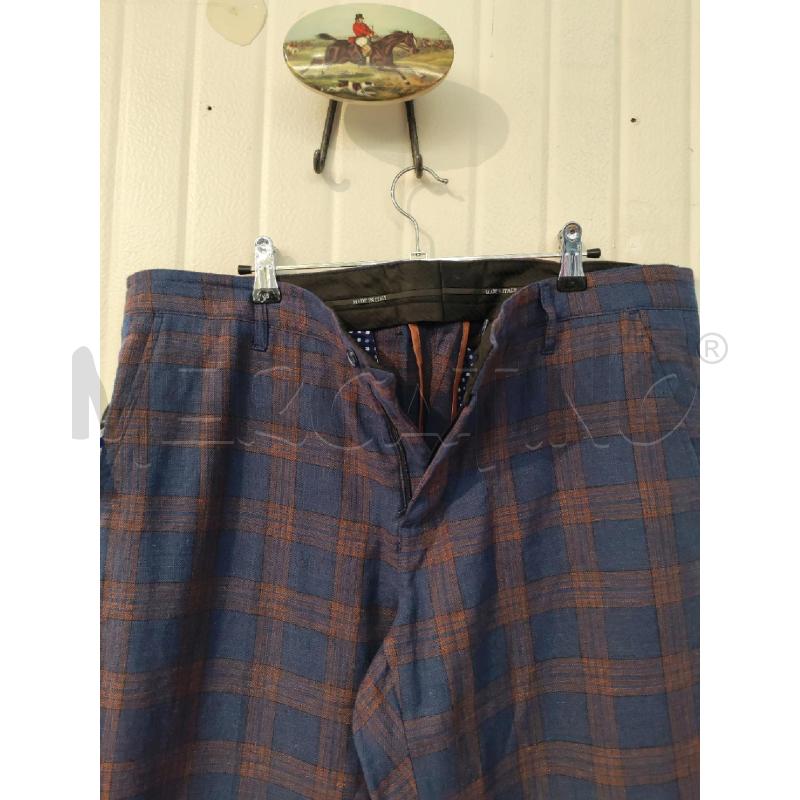 PANTALONE UOMO IMPERIAL QUADRI BLU E ARANCIONI | Mercatino dell'Usato Mestre 3