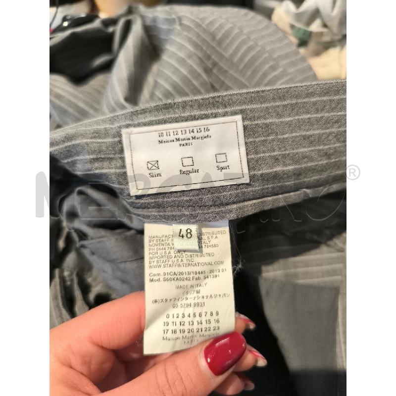 PANTALONE UOMO MAISON MARGIELA GRIGIO GESSATO  | Mercatino dell'Usato Mestre 4