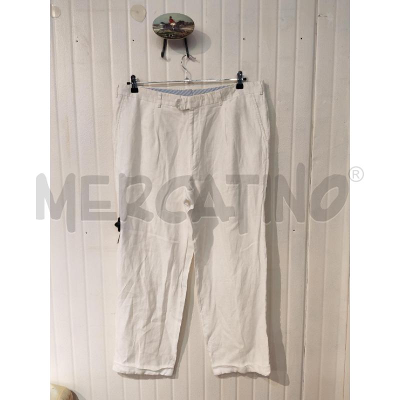 PANTALONE UOMO MALC0M LINO BIANCHI | Mercatino dell'Usato Mestre 1