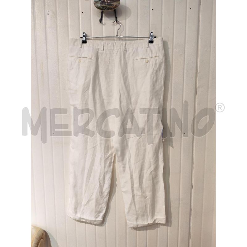 PANTALONE UOMO MALC0M LINO BIANCHI | Mercatino dell'Usato Mestre 2