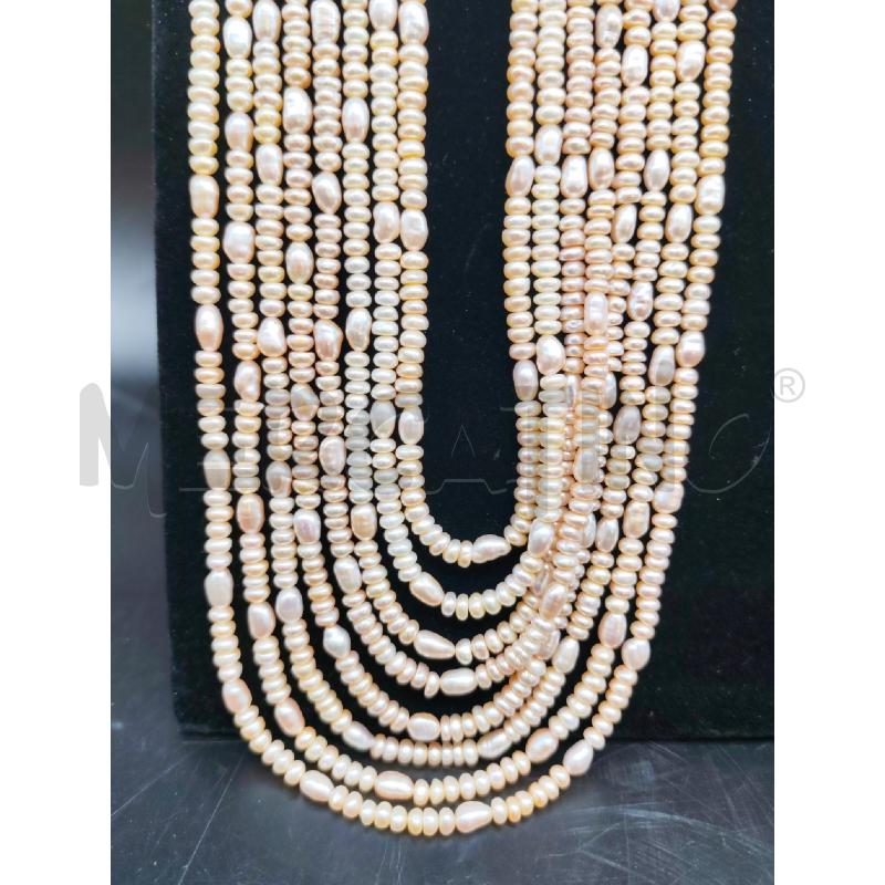 PARURE COLLANA E BRACCIALE PERLINE ROSA | Mercatino dell'Usato Mestre 3