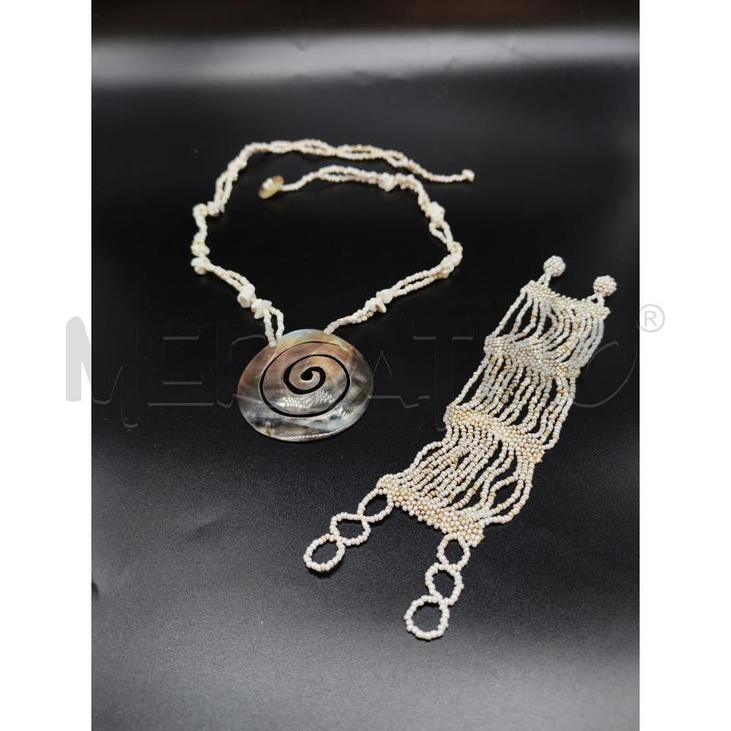 PARURE MADRE PERLA SPIRALE  | Mercatino dell'Usato Mestre 1