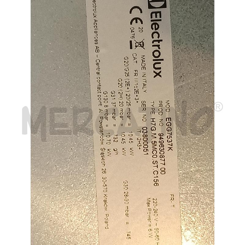 PIANOLA COTTURA ELETTROLUX 50 PER 75 | Mercatino dell'Usato Mestre 5